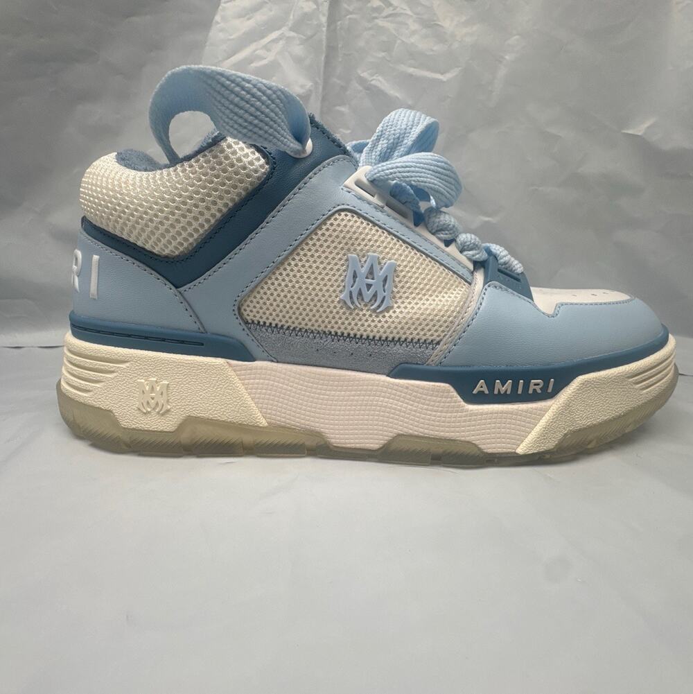 Amiri MA-1 Sneakers in Alabaster Blue Size 43 New See Pics H1